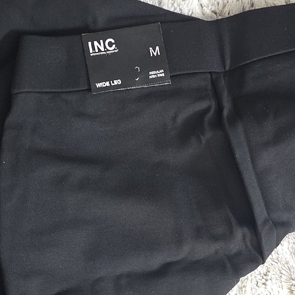 Wide-Leg Pants INC International Concepts Black NWT Medium - Picture 5 of 6
